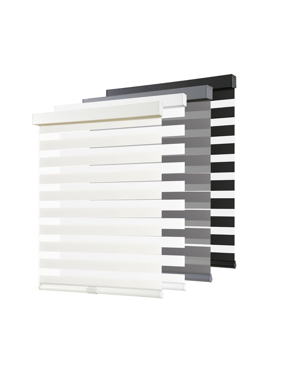 Cordless Zebra Roller Blinds with Durable Polyester Fabric and Reinforced Bottom